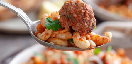 Kitchen-Tested Cheesy Meatball Casserole Recipe