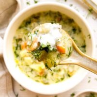 Dill Pickle and Potato Soup - Kitchen Tested Recipes Healthy Eating Food Blog
