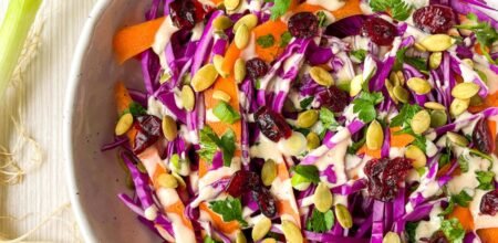 Red Cabbage Carrot Salad - Kitchen Tested Recipe